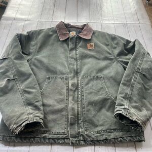 Carhartt J22 MOS Sandstone Traditional Jacket Sz XL Made in USA